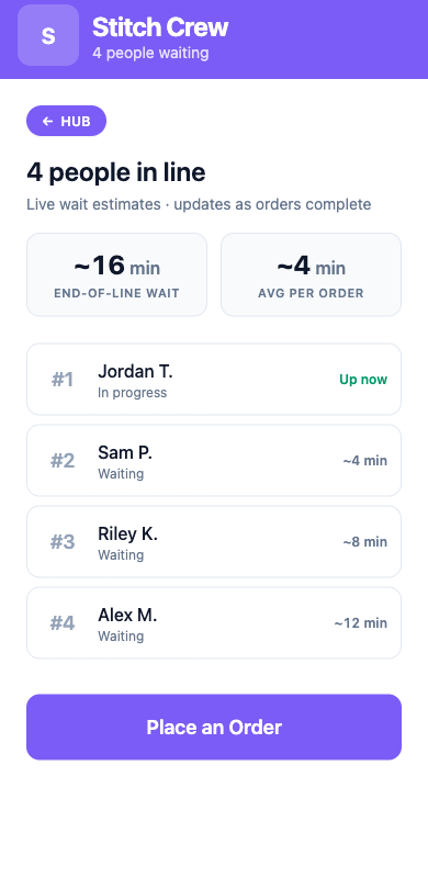 Queue Craft CraftQueue — Keep Making. Skip the Chaos.